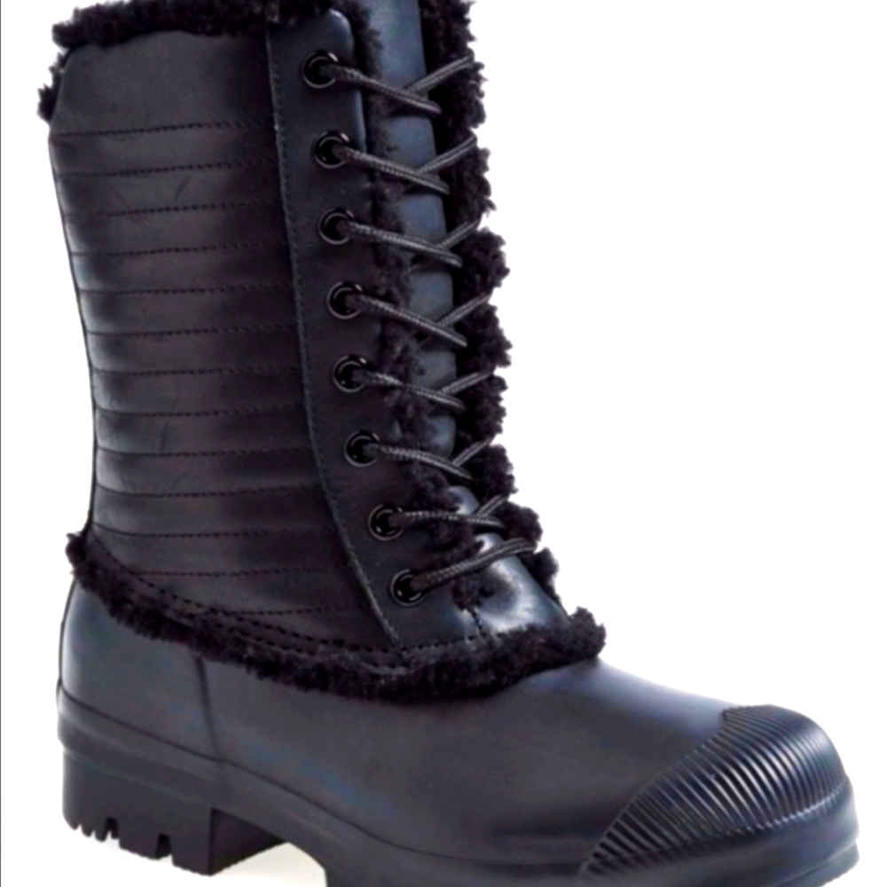 HUNTER Shearling Duck Boots NEW 9 5 FIRM PRICE